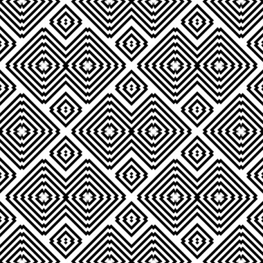 kesintisiz tek renkli geometrik desen tasarım