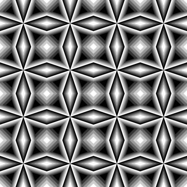 kesintisiz tek renkli geometrik desen tasarım
