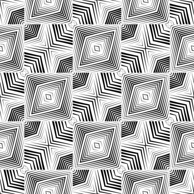 kesintisiz tek renkli geometrik desen tasarım