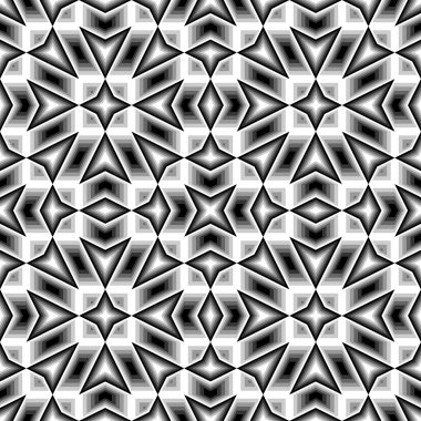 kesintisiz tek renkli geometrik desen tasarım