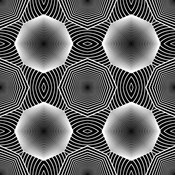 Design seamless monochrome striped pattern — Stock Vector