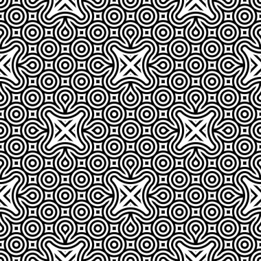 kesintisiz tek renkli geometrik desen tasarım