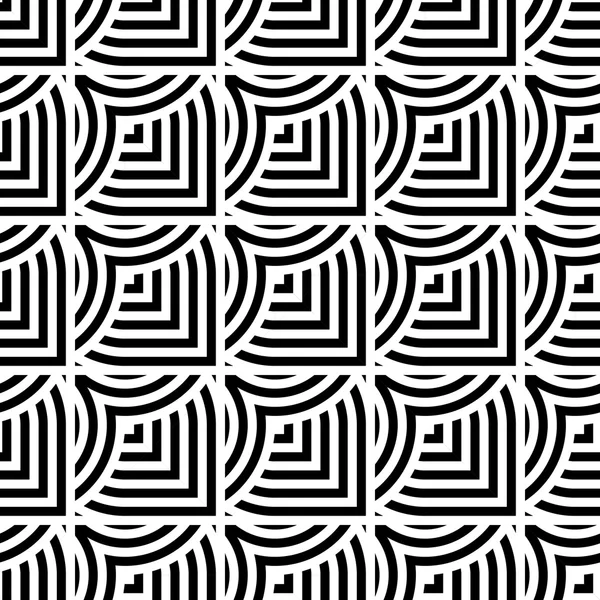 Design seamless monochrome geometric pattern — Stock Vector