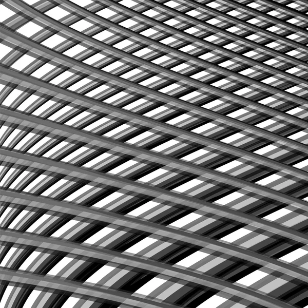 Design monochrome grid illusion background — Stock Vector