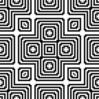 kesintisiz tek renkli geometrik desen tasarım