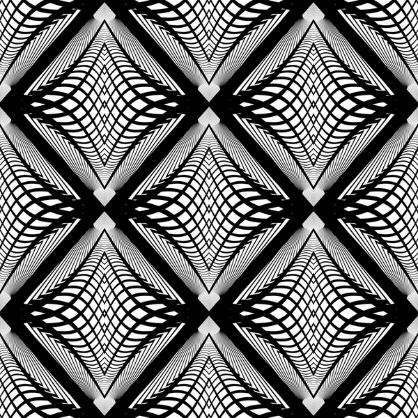 Conception sans couture motif lignes monochromes — Image vectorielle