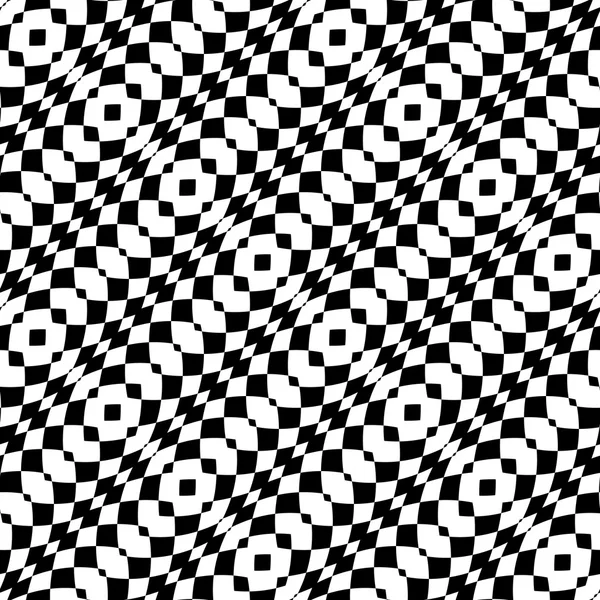 Design sömlös svartvit rutig bakgrund — Stock vektor