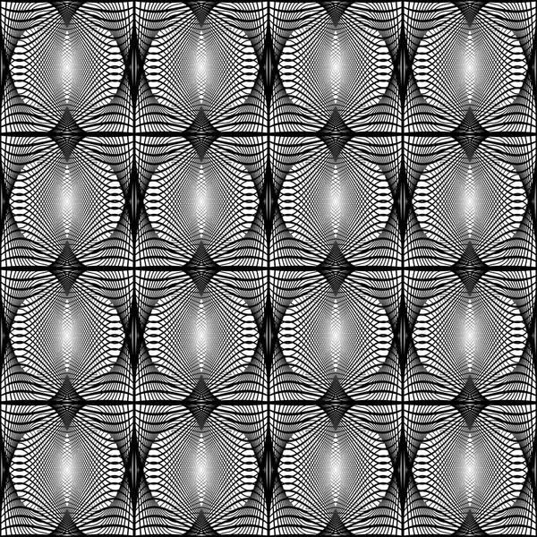 Design seamless monochrome grid pattern — Stock Vector