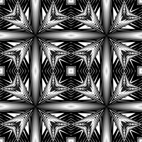 Design motif rayé monochrome sans couture — Image vectorielle