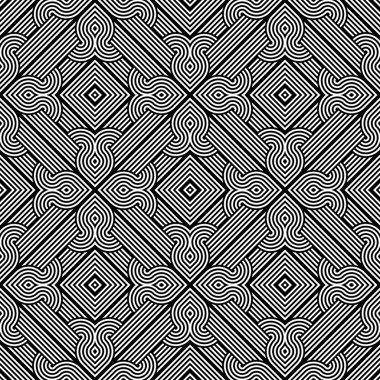 kesintisiz tek renkli geometrik desen tasarım