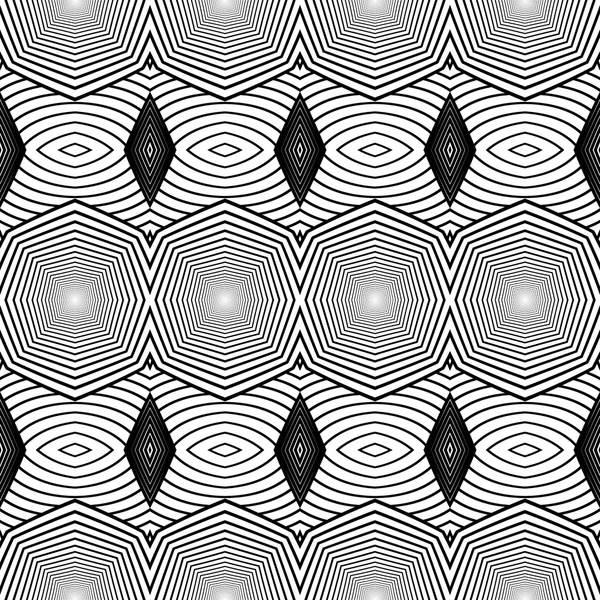 Design seamless monochrome striped pattern — Stock Vector