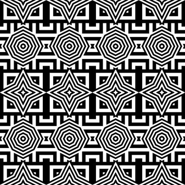 kesintisiz tek renkli geometrik desen tasarım