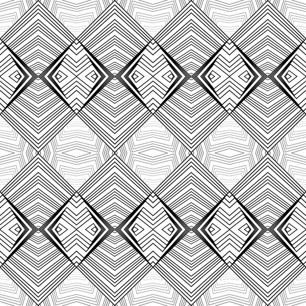 Design seamless monochrome lines pattern — Stock Vector