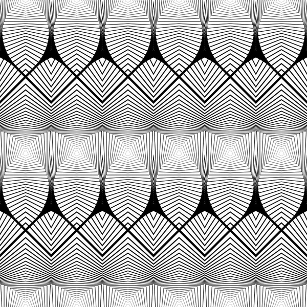 Diseño inconsútil patrón de rayas monocromáticas — Vector de stock