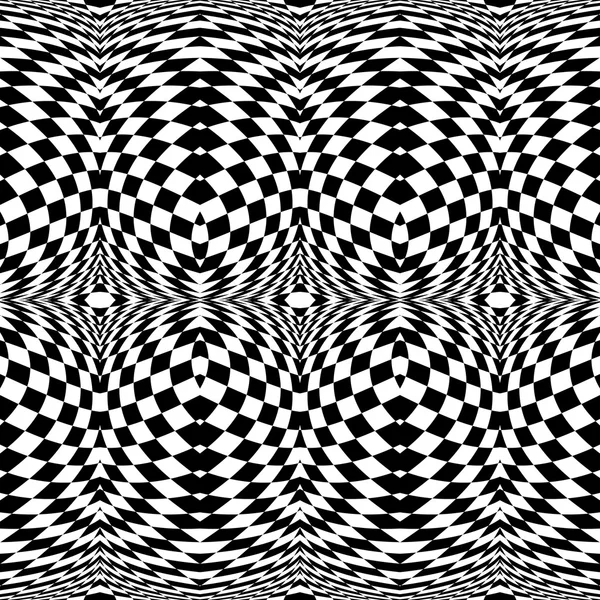 Design seamless monochrome checkered pattern — Stock Vector