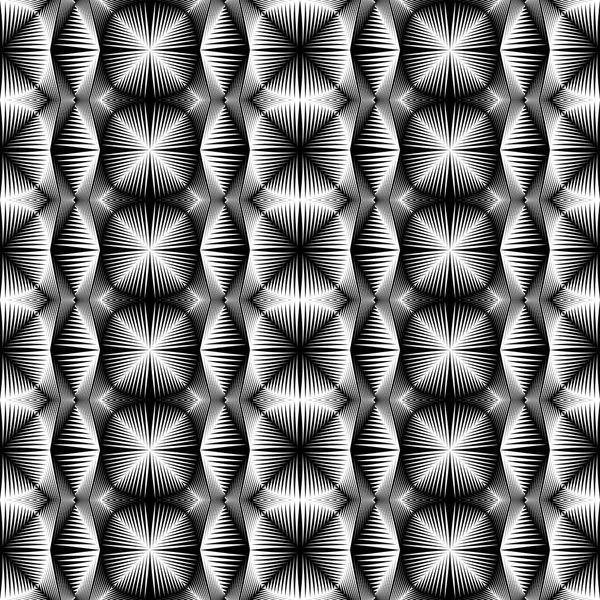 디자인 완벽 한 흑백 줄무늬 패턴 — 스톡 벡터