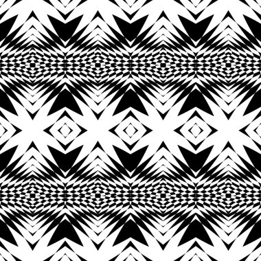 kesintisiz tek renkli geometrik desen tasarım