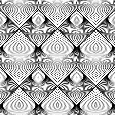 Sorunsuz tek renkli zikzak desen tasarım