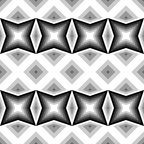 Design seamless monochrome geometric pattern — Stock Vector