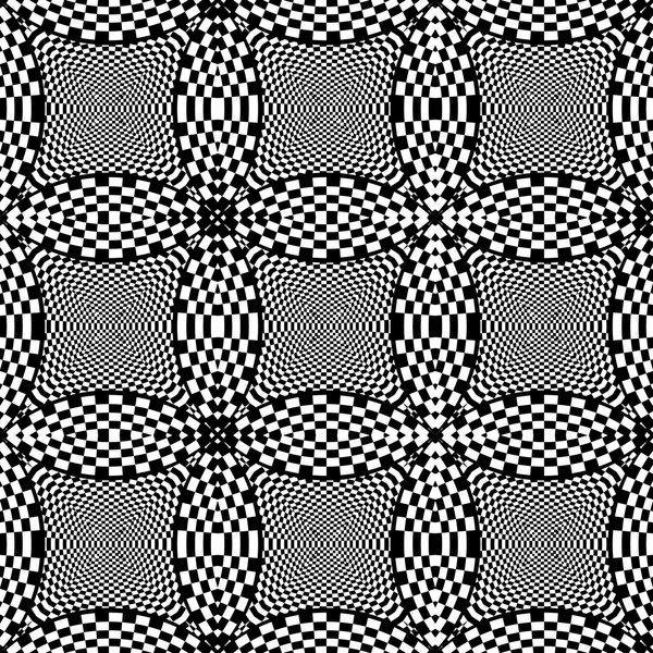 Diseño inconsútil monocromo patrón comprobado — Archivo Imágenes Vectoriales