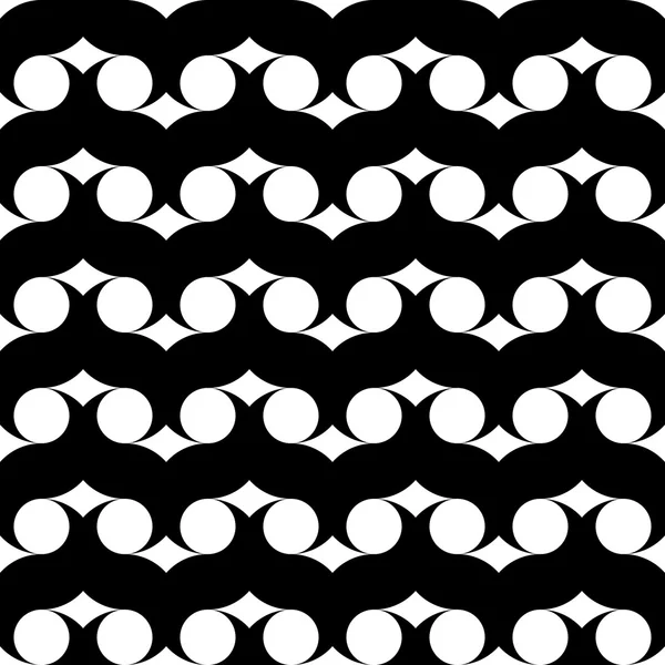 Design seamless monochrome circle pattern — Stock Vector