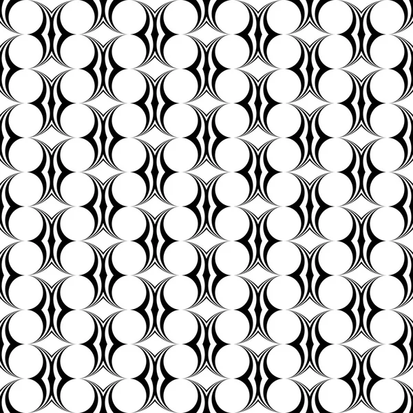 Design seamless monochrome ellipse pattern — Stock Vector