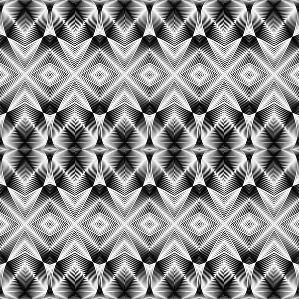 Design seamless monochrome pattern — Stock Vector