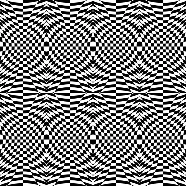 Design seamless monochrome checked pattern — Stock Vector