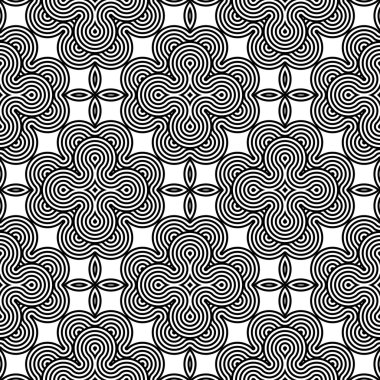 kesintisiz tek renkli dekoratif desen tasarım