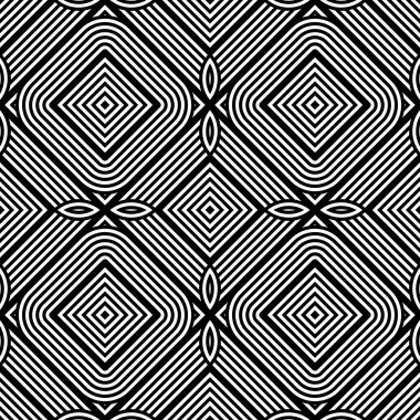 kesintisiz tek renkli geometrik desen tasarım