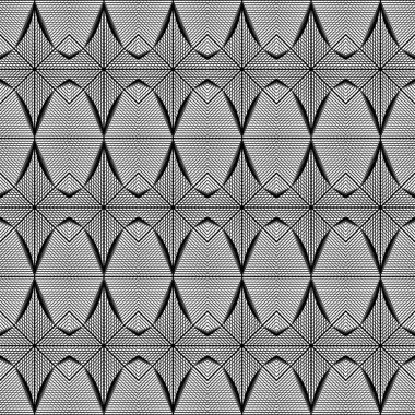 kesintisiz tek renkli geometrik desen tasarım