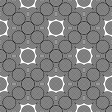 kesintisiz tek renkli geometrik desen tasarım