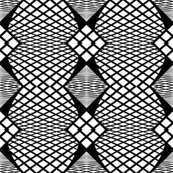 Design senza soluzione di continuità modello a zig-zag monocromatico — Vettoriale Stock