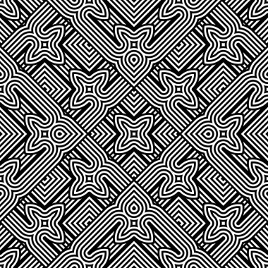 kesintisiz tek renkli geometrik desen tasarım