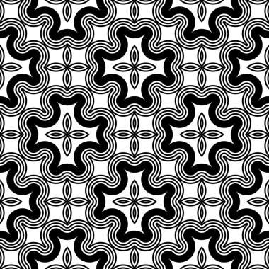 kesintisiz tek renkli dekoratif desen tasarım