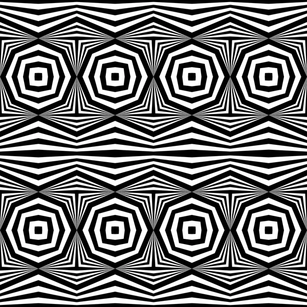 Tervezési varrat nélküli fekete-fehér geometrikus minta — Stock Vector
