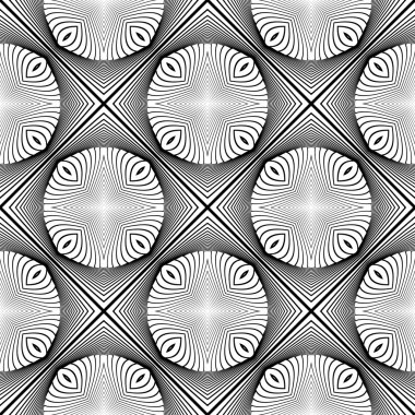 kesintisiz tek renkli geometrik desen tasarım