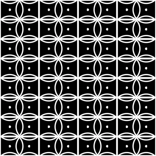 Diseño Patrón Geométrico Sin Costuras Fondo Rejilla Monocromo Abstracto Arte — Archivo Imágenes Vectoriales