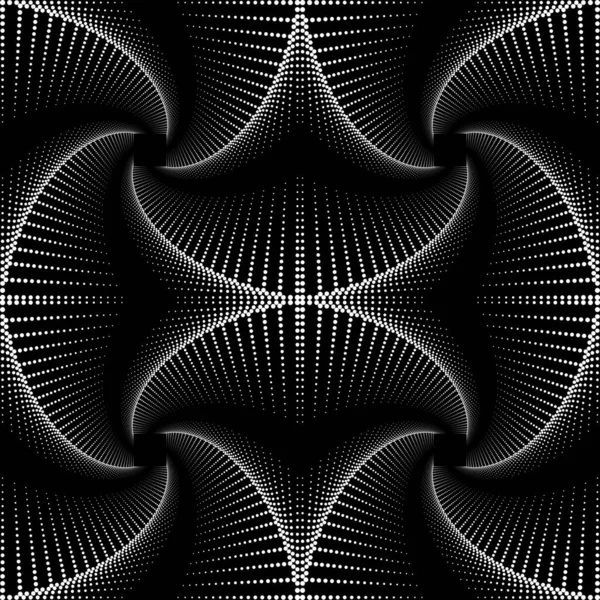 シームレスな点線パターンを設計します 抽象モノクローム装飾的背景 ベクトルアート — ストックベクタ