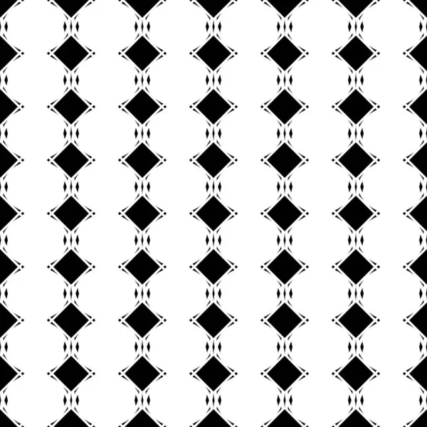 Entwerfen Sie Nahtlose Gittermuster Abstrakter Monochromer Geometrischer Hintergrund Vektorkunst — Stockvektor