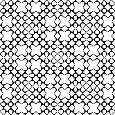 Dekoratif desenli tasarım. Soyut monokrom dantelli arka plan. Vektör sanatı