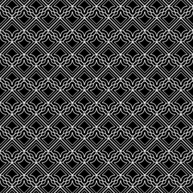 Kusursuz ızgara deseni tasarla. Soyut tek renkli geometrik arkaplan. Vektör sanatı