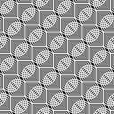 Kusursuz zikzak deseni tasarla. Soyut monokrom dantelli arka plan. Vektör sanatı