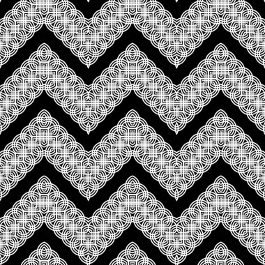 Kusursuz tek renkli ızgara zigzag deseni tasarla. Soyut arkaplan. Vektör sanatı