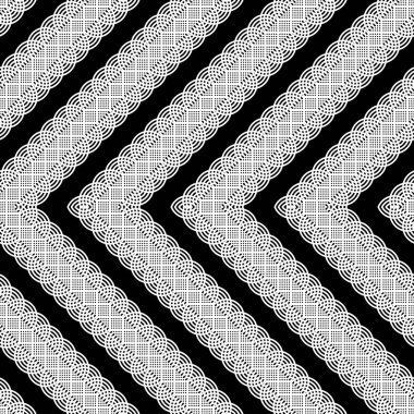 Kusursuz tek renkli ızgara zigzag deseni tasarla. Soyut arkaplan. Vektör sanatı