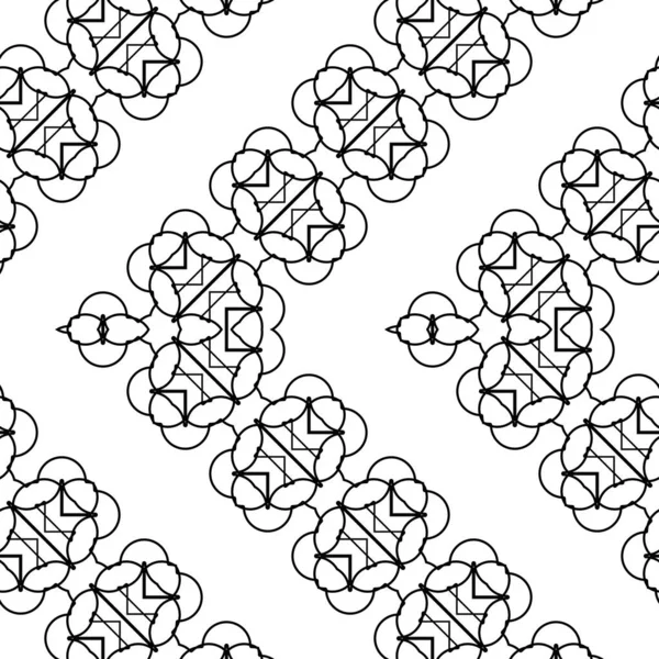 Diseño Sin Costuras Zigzag Patrón Decorativo Fondo Rejilla Monocromo Abstracto — Archivo Imágenes Vectoriales