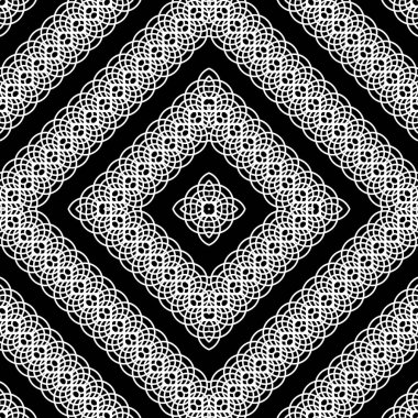 Kusursuz tek renkli rendeleyici dekoratif desen tasarla. Soyut elmas arkaplan. Vektör sanatı