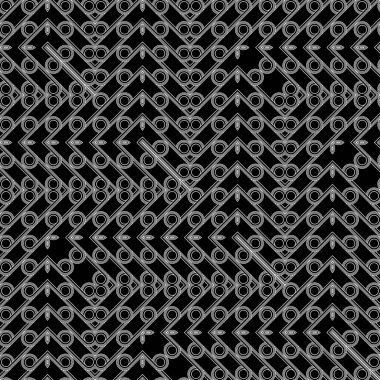Kusursuz geometrik zigzag deseni tasarla. Soyut monokrom rendeleyici dekoratif arka plan. Vektör sanatı
