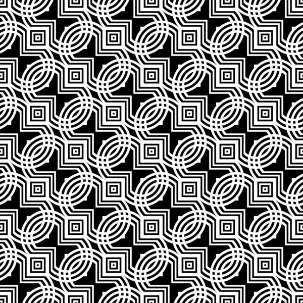 シームレスな格子パターンを設計します 要旨モノクロのレイシー背景 ベクトルアート — ストックベクタ