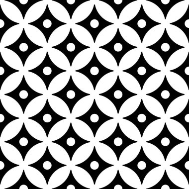 Kusursuz geometrik desen tasarla. Soyut monokrom rendeleme arka planı. Vektör sanatı